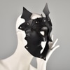 Faux Leather Mask