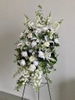 SILK White Lily Easel Spray