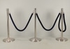 One (1) Chrome Stanchion w/ Tulip Top