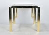 Brass Glass Top Side Table