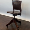 Wooden Swivel Office Chair