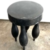 Tiny Solid Black Chunky Side Table