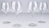 Set of 4 Red Wine Glasses; Libbey