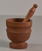 Turned Wooden Mortar & Pestle