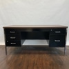 Black Pedestal Desk