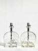 Clear Texturized Glass Lamp