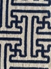 10x8 Navy and White Pattern Rug