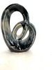 Black Glossy Abstract Sculpture