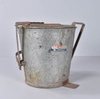 Galvanized Mop Bucket w/ Internal Wringer & Wood Handle