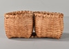 Double Pot Wicker Basket