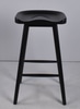 Black Moulded Stool