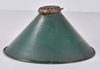 Vintage Green Enamel Lamp Shade