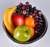 Stainless Steel Mixing Bowl w/ Faux Fruit
