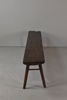Long Primitive Bench w/ Four Pegged In Legs
