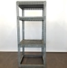 Industrial metal shelving rack