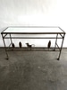 Iron Horse & Trees Console Table w Mirror Top