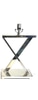 Chrome “X” Lamp