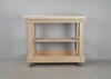 Rolling Wood Work Table w/ Shelf