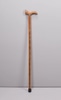 Wooden Walking Stick with Carved Fish Handle