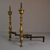 Pair of Brass Andirons w/ Urn Top & Claw Feet