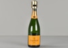 Empty Verve Clicquot Champagne Bottle w/ Gold Cap