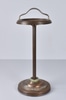 Standing Brass Ashtray with Wreath Detail and Fluted Leg