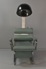 Salon Chair w/Smoked Plastic Dryer Hood