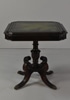 Sheraton Occasional Table w/ Green Leather Top