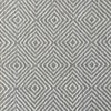 7x5 Ivory and Greige Diamond Design Rug