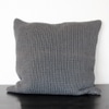 Charcoal Knit Throw Pillow