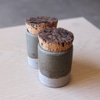 Blue Glazed Corked Canister