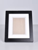 Rectangular Black Picture Frame w/ White Matt