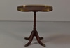 Kidney Shaped Occasional Table w/ Brass Gallery Edge