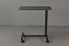 Rolling Hospital Bed Tray w/ Grey Plastic Tabletop