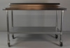 Rolling Stainless Food Prep Table w/ Lower Shelf
