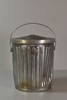 Galvanized Ten Gallon Garbage W/ Handle & Lid