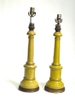 Yellow Carved Lamp