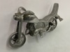 Silver Motorcycle Sculpture