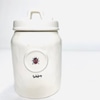 Cream Porcelain Lady Bug Vessel