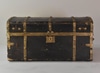 Footlocker w/ Bowed Top & Brass Strapping