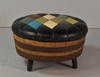 Whiskey Barrel Ottoman