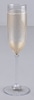 Set of 4 Plastic Champagne Flutes (Glittered)