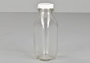 Milk Bottle w/ White Plastic Cap