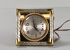 Brass and Optical Glass Electric Clock