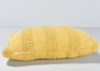 Striped Rectangular Yellow Throw Pillow