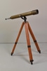 Brass Telescope with Wooden Tripod