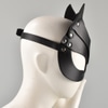 Faux Leather Cat Face Mask