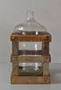 Glass Water Cooler Bottle with Crate