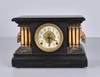 Mantle Clock with 6 Faux Marble Columns