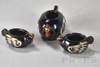 Stackable Black Chicken Tea Service